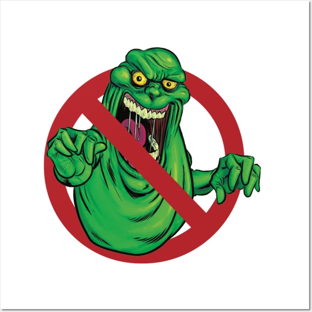 Slimer Wall Art by Nykos